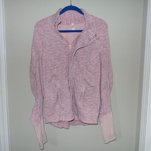 Pink Free People Movement Ruffle Sweatshirt